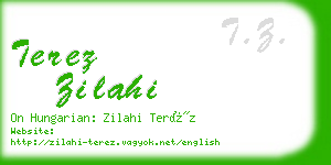 terez zilahi business card